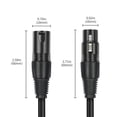 thumbnail image 2 of BLEEUS 3 Pin Xlr Male To 5 Pin Xlr Female Dmx Adapter 30cm Xlr3m To Xlr5f Adaptor Cable (3Pin XLR Male*1)Audio Equipment, 2 of 10
