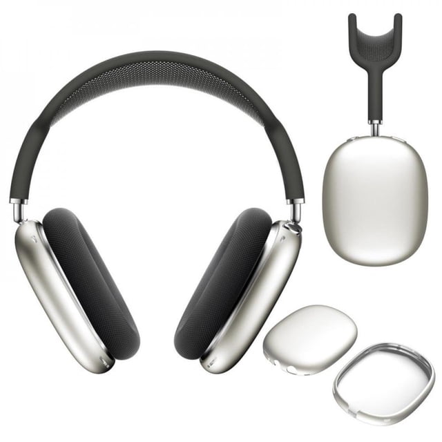 For AirPods Max Shock-proof Shell Drop-proof Frame Full Cover Comfortable And Soft Without Accumulating Sweat Blue