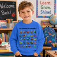 thumbnail image 2 of JIAYUE Boys Crew Neck Sweatshirt Dinosaur Alphabet Graphic Print Long Sleeve Pullover Tops for Travel Soft Wear,11-12 Years, 2 of 4