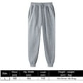 thumbnail image 4 of Pantalones deportivos casuales para hombre, pantalones deportivos con cordón para correr al aire libre, gris, 4 of 5