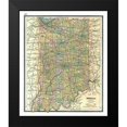 thumbnail image 2 of Johnson 15x17 Black Modern Framed Museum Art Print Titled - Indiana - Johnson 1888, 2 of 5