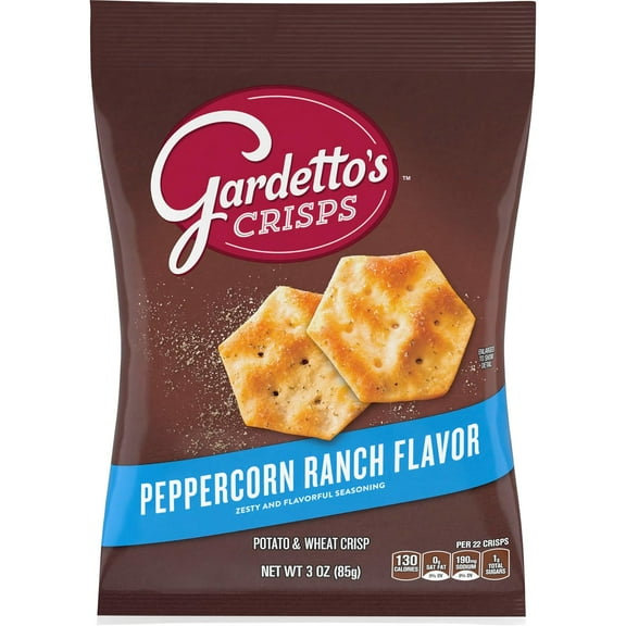 Gardetto's Crisps Peppercorn Ranch, 3 Oz (Pack of 7)