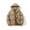 Khaki, variant on CHUOU Mens Outdoor Coat Long Sleeve Turn Down Collar Pocket Solid Color Down Jacket Autumn And Winter Unisex Jacket