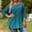 Sky Blue, variant on FDGIU Women's Plus Size Long Sleeve Shirts - Casual Loose Fit Flare Swing Tunic Tops with Ruffle Hem for Spring