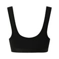 thumbnail image 4 of Wang6 Womens Front Hook Closure Sports Bras Plus Size No Wire High Support Workout Bras Full Coverage Push up Underwear Cropped Running Yoga Tank Tops Black XXL, 4 of 8