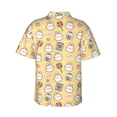 thumbnail image 3 of Daiia Rabbit And Candy Hawaiian Shirt for Men Gentle Cotton Regular Short Sleeve Casual-X-Large, 3 of 9
