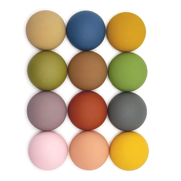 12Pcs Colorful Matte Fridge Magnets, Strong Decorative Magnets for Kitchen, Whiteboard & Office