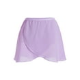 thumbnail image 1 of iiniim Girls Ballet Dance Chiffon Skirt Wrap Over Scarf Skirt Tutu Short Dress 2-14 Purple 10-14, 1 of 7