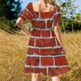 thumbnail image 4 of Red Brick Wall Sleeveless Dress Female dress dresses ladies 2024 summer Dress woman, 4 of 7