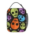 thumbnail image 3 of ZNDUO Halloween Spooky Skulls Pattern Lunch Bag, Reusable Leakproof Tote for Office, Work, School, Beach or Travel, 3 of 8