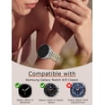 thumbnail image 5 of Wearlizer Metal Band Compatible with Samsung Galaxy Watch 9/8 40mm 44mm & Watch 8 Classic 46mm, Stainless Steel Chain Bracelet Band for Women, Dressy No Gap Adjustable Link Strap, 5 of 7
