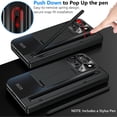 thumbnail image 3 of Funda para Google Pixel 10 Pro Fold negra con soporte para stylus YQODSZ, 3 of 7