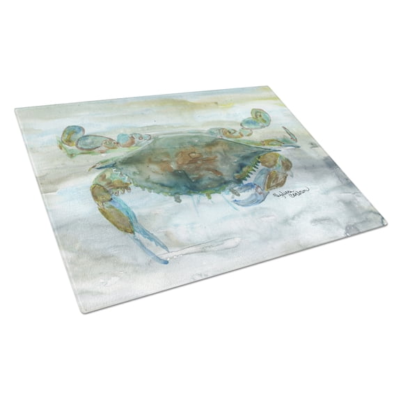 Crab a leg up Watercolor Glass Cutting Board Large