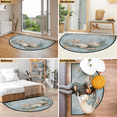 thumbnail image 7 of CURLYOOT Vintage Wood Nautical Coastal Starfish Half Round Door Mat 24'' x 36'', Indoor Outdoor Entrance Rug, Semi Circular Area Rug, Non Slip Washable Absorbent Doormat, Laundry Room Rug, 7 of 7