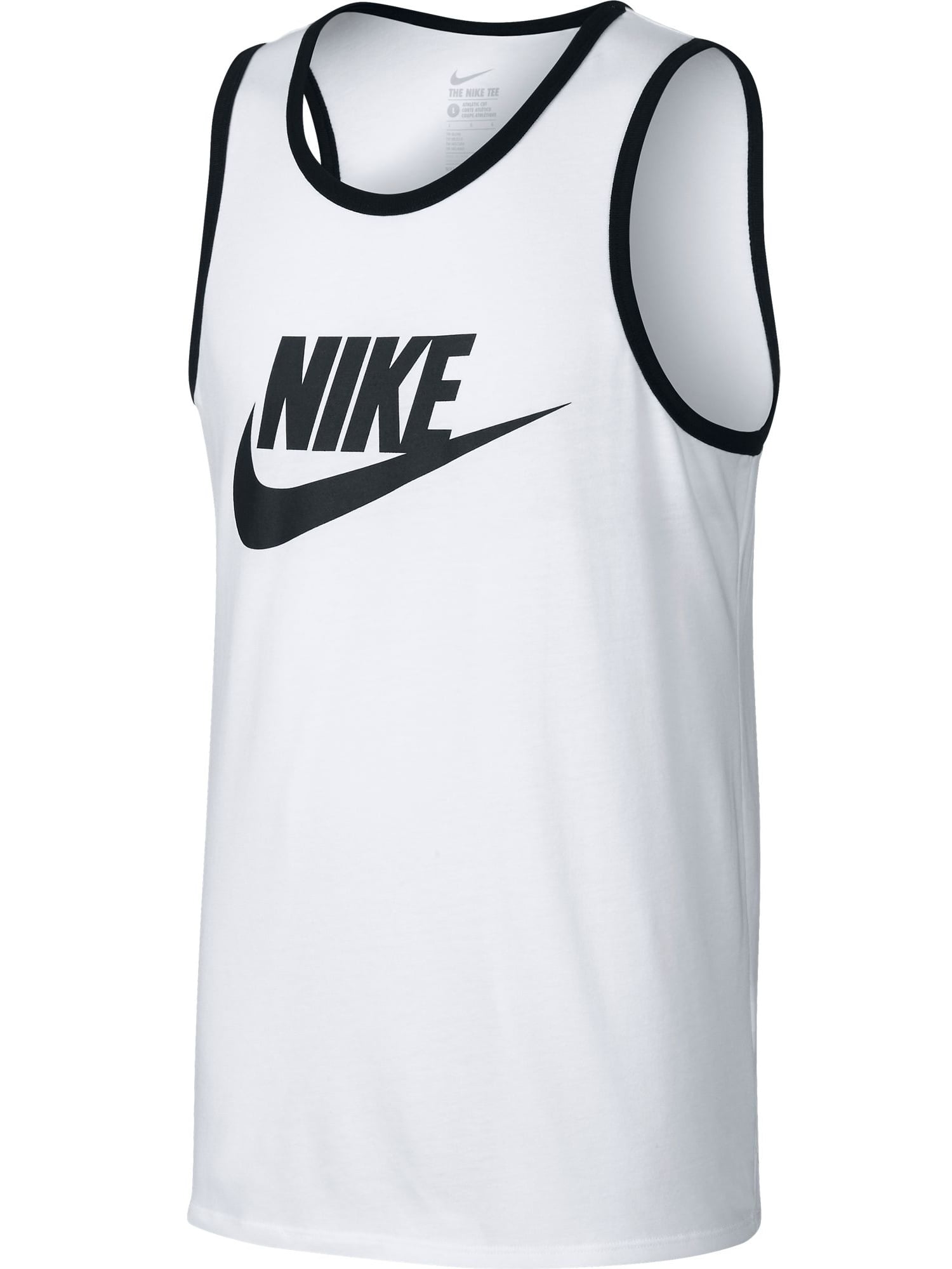 átomo Máxima acuerdo Nike ACE Logo Men's Tank Top Athletic White/Black 779234-100 - Walmart.com