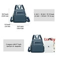 thumbnail image 6 of ALTOSY Small Leather Backpack for Women Fashion Shoulder Handbags 4 in 1 to Carry S71 Indigo Blue, 6 of 8