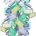 thumbnail image 1 of 50 Pcs Metal Keychain Colorful Plastic Key Fobs Luggage Name Card Label Tag Keyring Keyring Mixed, 1 of 5
