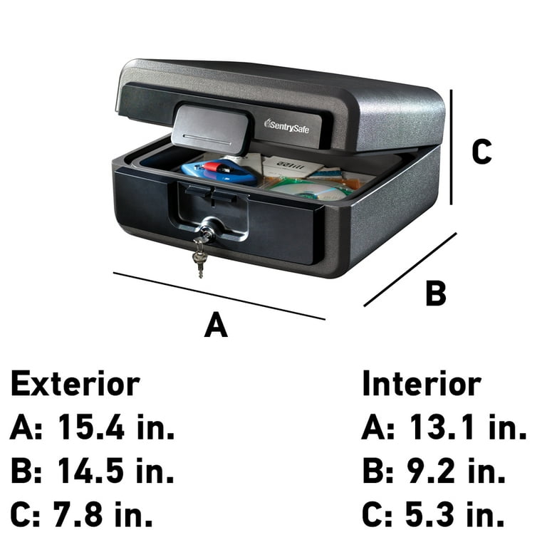 SentrySafe HD2100 Fire-Resistant Box Safe and Waterproof Box Safe