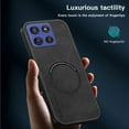thumbnail image 2 of ELEHOLD For Moto G Power (2025) Magnetic Case, Shockproof Ultra Slim Luxury Leather Magnetic Drop Protection Cover Full Lens Protection, Gray, 2 of 6
