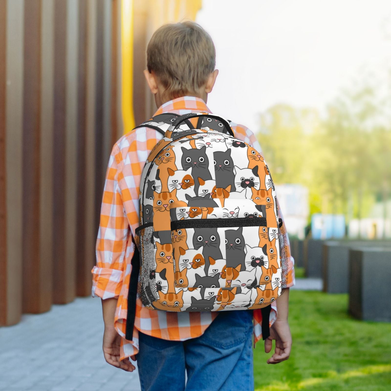 Xecao Funny Cats Travel Backpack: A spacious, stylish computer backpack ideal for men and women, perfect for college, school, or daily travels