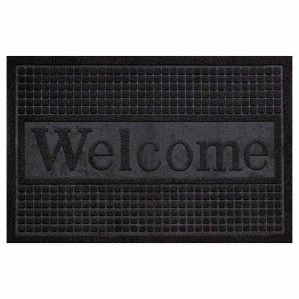 Tapete De Entrada Candy Poliéster Negro 38X58 Cm