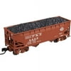 Atlas 50002154 N Peoria & Eastern 2-Bay Offset-Side Hopper with Flat Ends and