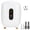 White UK Plug, variant on Riousery Mini Tankless Hot Water Heater Electric Fixed Frequency Appliance for Bathroom Shower Kitchen Fast Heating 3500W 220V UK Plug Stainless Steel White Compact Design 11.4 inches / 29 cm