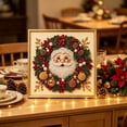 thumbnail image 6 of Christmas Pearl Diamond Art Painting Kit with Frame Festive Diamond Dots Bead Craft for Adults Beginners Holiday Themes Raised Pearl Art Wall Decor Relaxing Handmade Gift, 6 of 6