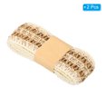 thumbnail image 3 of Unique Bargains 1.6' Wide 2.2 Yards Burlap Fabric Ribbon Natural Wrapping Jute Crafts Roll Wire for Home Event Wedding Gift, 3 of 6