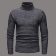 thumbnail image 3 of TAGOLD Men Fall Winter Sweater Tops,Men's Casual Top Casual Sports Top Long Sleeved Turtleneck Sweater Top/shirt, 3 of 4