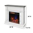 thumbnail image 5 of duraflame® Wall Mantel Electric Fireplace, Bright White, 5 of 11