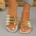thumbnail image 2 of Msgweeeg Womens Sandals Comfortable Women's Shoes Women's Casual Versatile Plus-Size Shoes Spring Summer Style Trendy Comfortable Peep-Toe On Beach Sandals for Jeans & Casual Outfits, 2 of 10