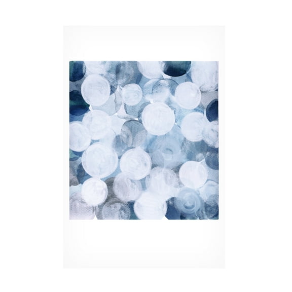 Trademark Fine Art Louise van Terheijden Blue Bubbles Canvas Wall Art