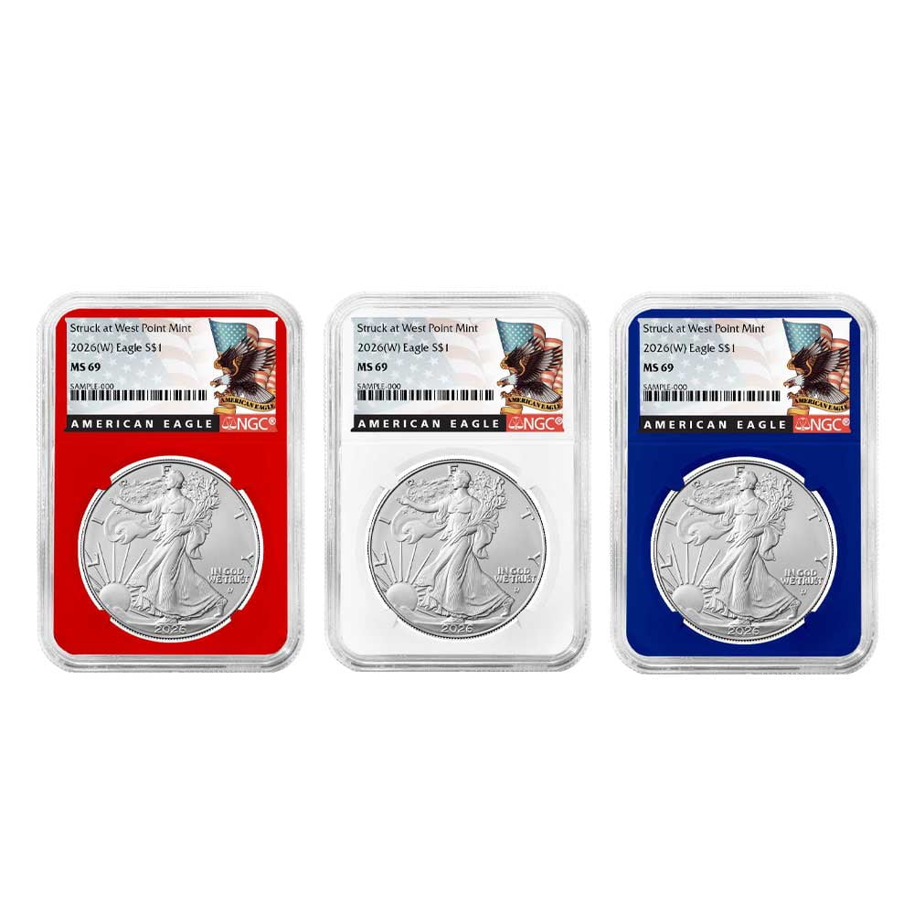 3pc Set 2026 W 1 1 Oz American Silver Eagle NGC MS69 Black Label 4ae97d07 B743 48f7 A189 