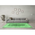 thumbnail image 3 of Ahgly Company Indoor Square Persian Emerald Green Traditional Area Rugs, 8' Square, 3 of 4
