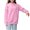 Pink, variant on SBYOJLPB Women's Hooded Sweatshirts with Pokect Solid Color Design Long Sleeved Hoodie Sweatshirt Casual Top
