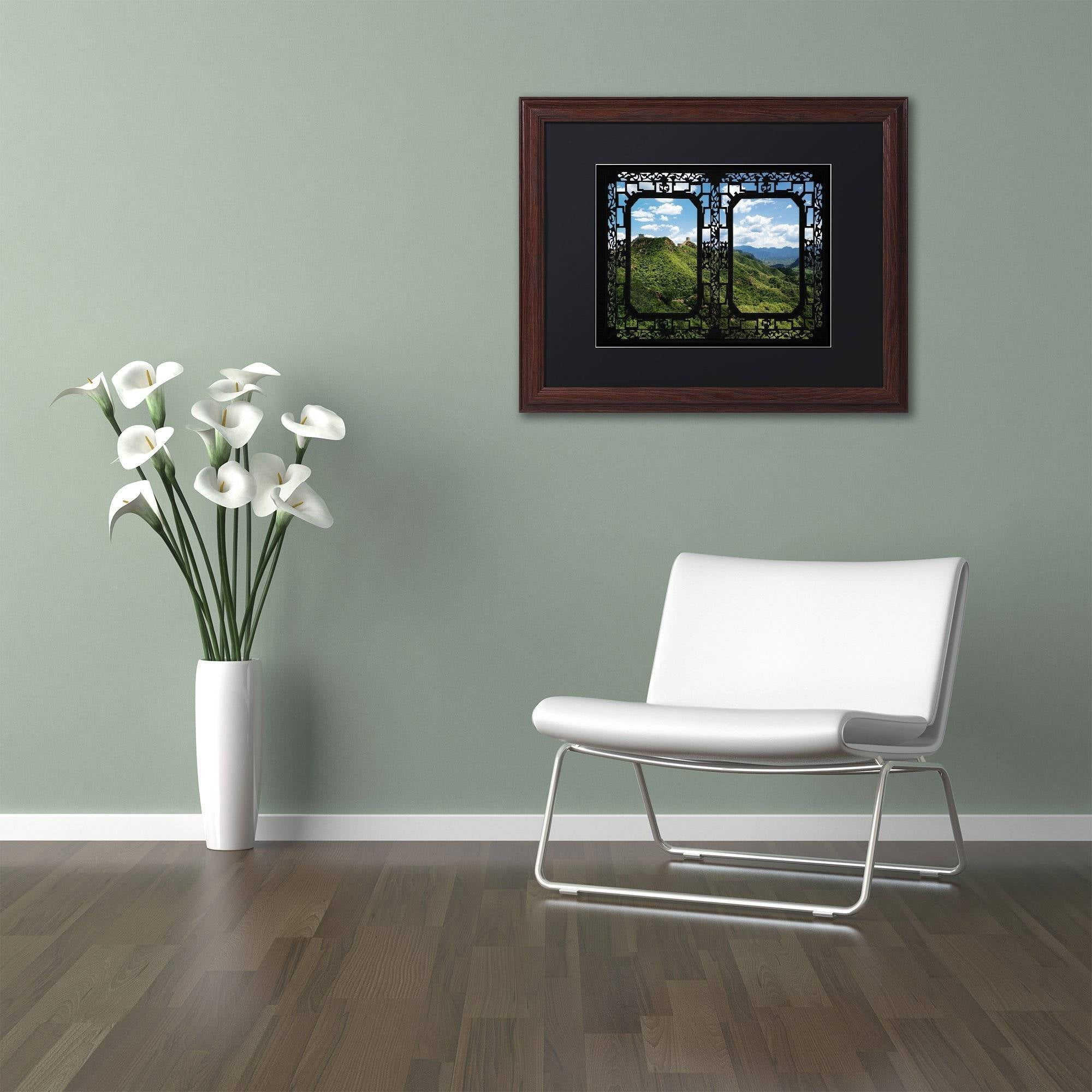 Trademark Fine Art "Window Wall" Canvas Art by Philippe Hugonnard, Black Matte, Wood Frame