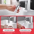 thumbnail image 3 of Mistaha Universal Filter 720 Degrees Big Angle Spray Aerator Kitchen Tap Water Saving Nozzle Sprayer Bathroom Basin Lengthen Extender, 3 of 5