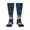 1 Black, variant on Astronaut With USA Flag Print Long Socks,Novelty Design Socks Gift for Men and Women,Crew Socks,Calf Socks