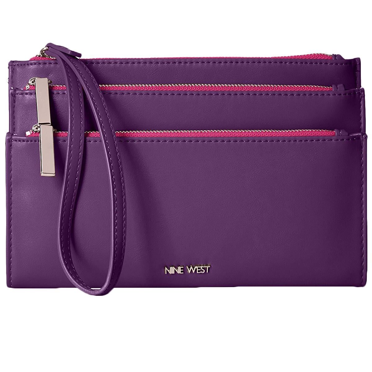 Nine West Nine West Womens Table Treasures Faux Leather Triple Zip