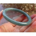 thumbnail image 4 of Certified Icy Green Burma Natural A JADE Jadeite Bangle Bracelet 56 mm 588711 TN, 4 of 9