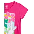 thumbnail image 3 of Wonder Nation Girls Embellished Graphic Tee with Short Sleeves, Sizes 4-18 & Plus, 3 of 3