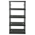 thumbnail image 3 of Gracious Living 5 Shelf Tier Light Duty Garage Storage Shelf, Black (3 Pack), 3 of 11