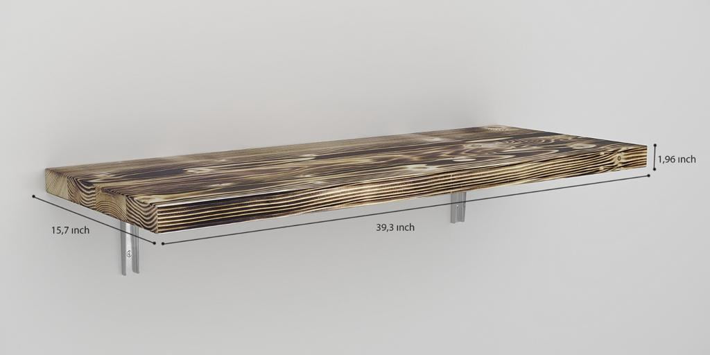 MCC Wall Mounted Floating Desk Folding Table for Small Spaces Kitchen Counter, Laundry Shelf, Computer Workbench for Wall, Fold Down Desk and Free Spirit Level Gift
