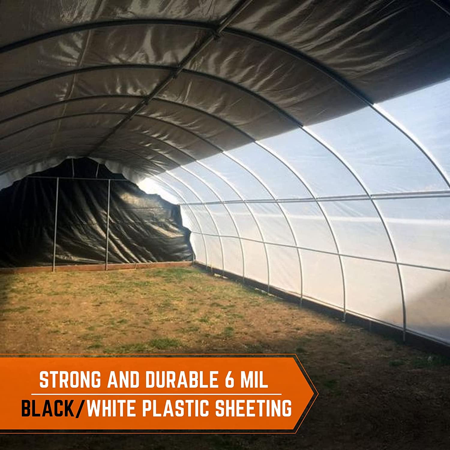 Greenhouse Film-32' x 50'-Blackout-6 mil thickness