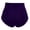 Purple, variant on LINGLANG Women's High Waist Solid Color Slim Fit Stretchy Shorts Tummy Control Lifting Yoga Shorts Athletic Workout Gym Fitness Running Pants