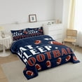 thumbnail image 3 of Football Comforter Set Twin Sports Bedding Sets American Football Down Comforter Football Games Bed Set Football Room Decor Teen Quilt Set 2 Pcs, 3 of 7