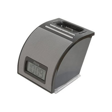 iHome iH11BR Alarm Clock - Speaker dock - for portable use - black - for Apple iPod (4G, 5G); iPod classic; iPod mini