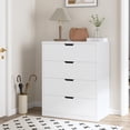 thumbnail image 7 of Afuhokles 4 Drawer Dresser, White Chest of Drawers for Bedroom,Closet Dressers with Drawers for Living Room, Entryway, Hallway, 7 of 7