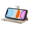 thumbnail image 2 of Funda cartera GANGXUN para iPhone 11 , cuero PU con tarjetero, cremallera, correa de mano, soporte y protección 537°, 2 of 6